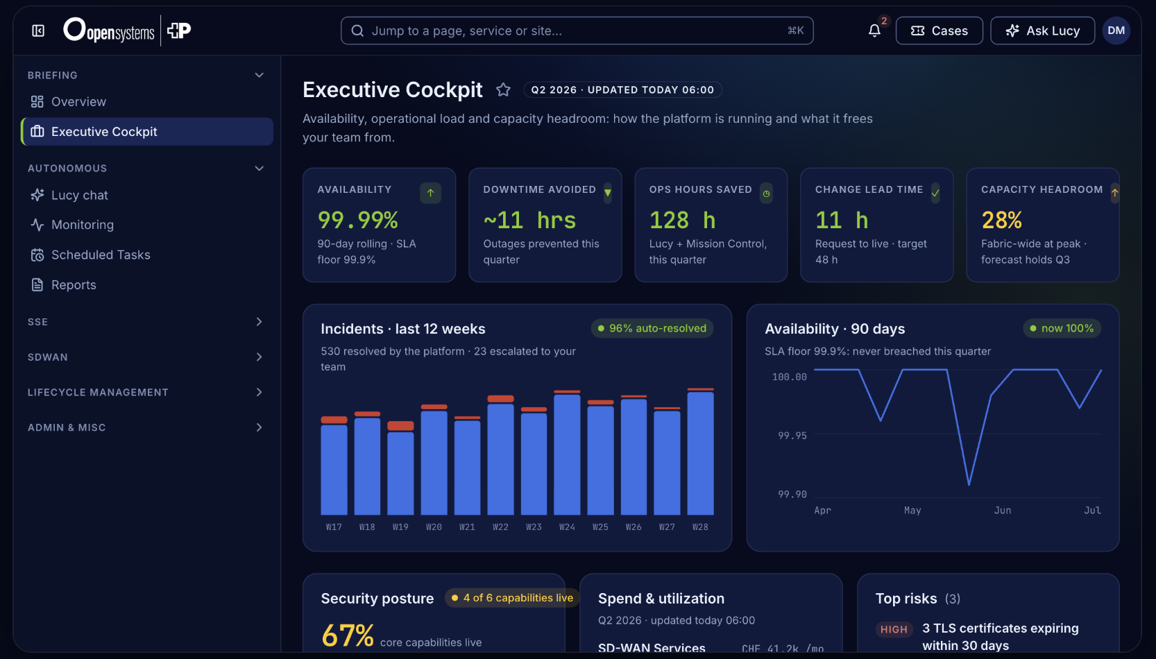Customer Portal Screenshot